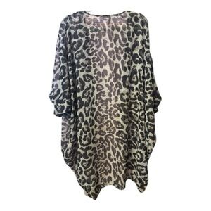 Leopard Print kimono L LOVE